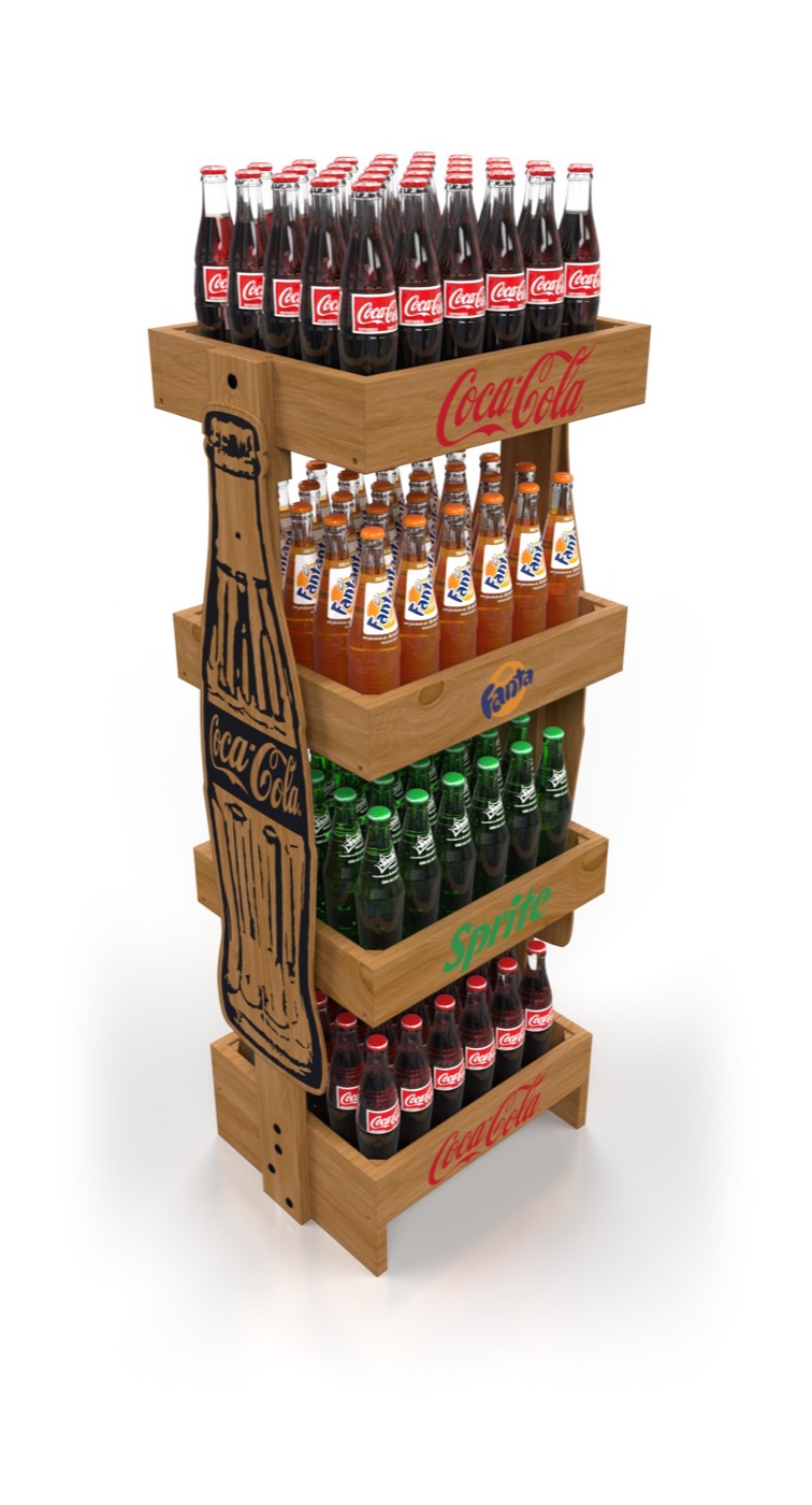 Wood rack display